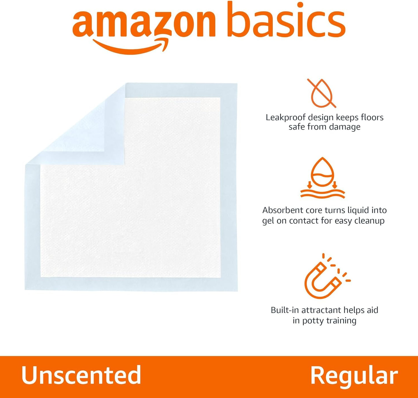 Premium Leak-Proof Dog & Puppy Pee Pads - Quick-Dry Potty Training Solution, 22x22 Inches, 100 Pack, Blue & White